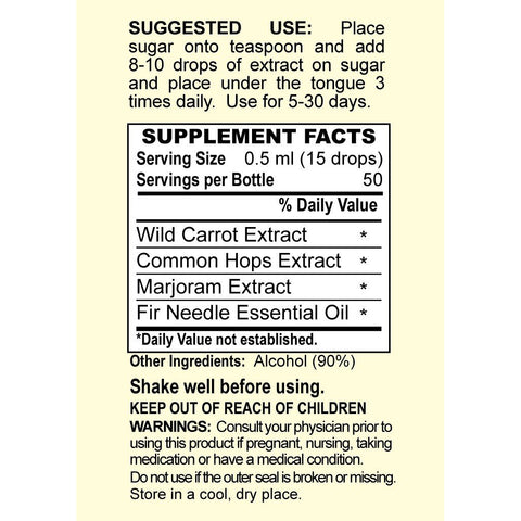 Herbal complex for supporting the genitourinary system in liquid form